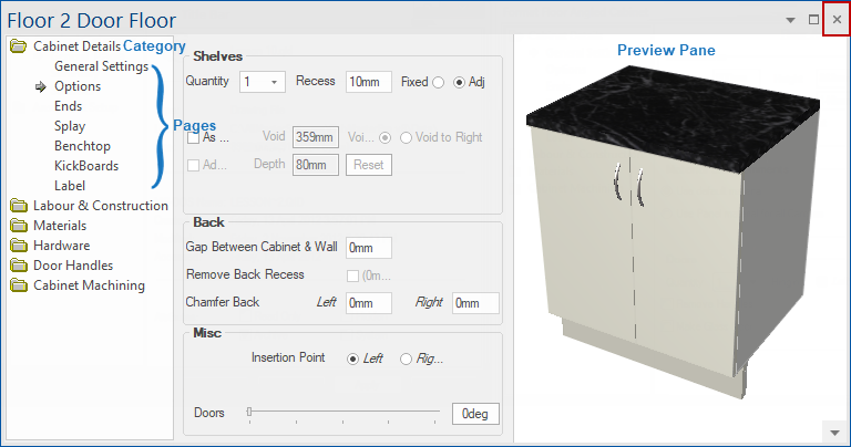 Properties CabMasterPro